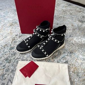 Valentino studded high top sneakers